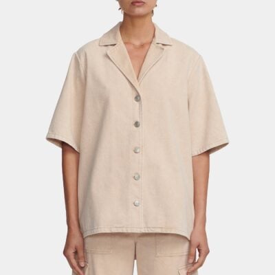 Hansen & Gretel Xander Denim Shirt Sand - Image 1