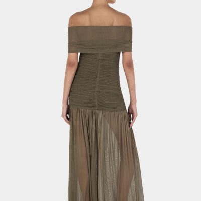 Hansen & Gretel Willa Maxi Dress Olive - Image 2