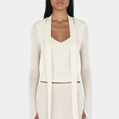 Hansen & Gretel Vinny Wool Long Sleeve Ivory - Image 1