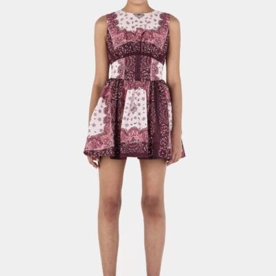 Hansen & Gretel Tessa Mini Dress Barbera Tile - Image 1