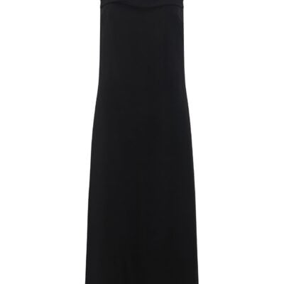 Harris Tapper Robertson Dress in Wool Tencel Suiting - Image 1