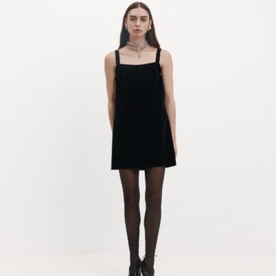 Harris Tapper Plum Dress in Velvet - Image 2
