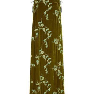 Harris Tapper Pairo Dress in Embroidered Velvet - Image 1