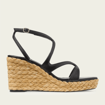 Jimmy Choo Ayla 85 Raffia Wedge - Image 1