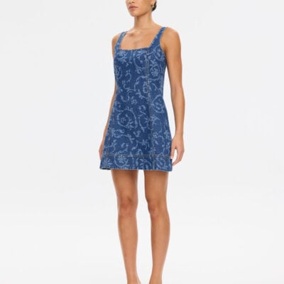 Kivari Oriana Denim Mini Dress - Image 2