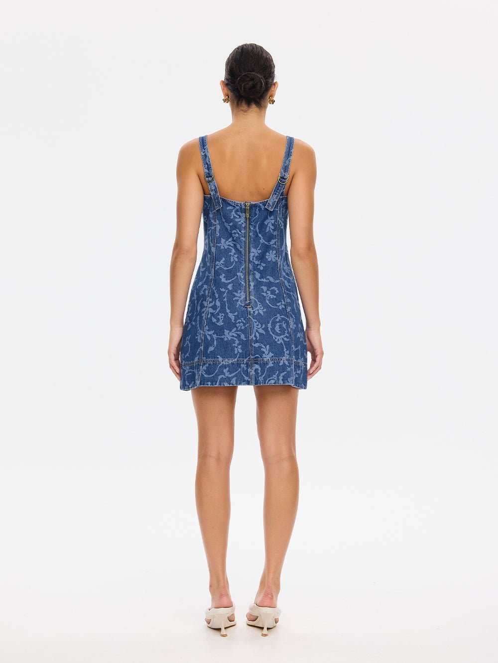 Kivari Oriana Denim Mini Dress - Image 3