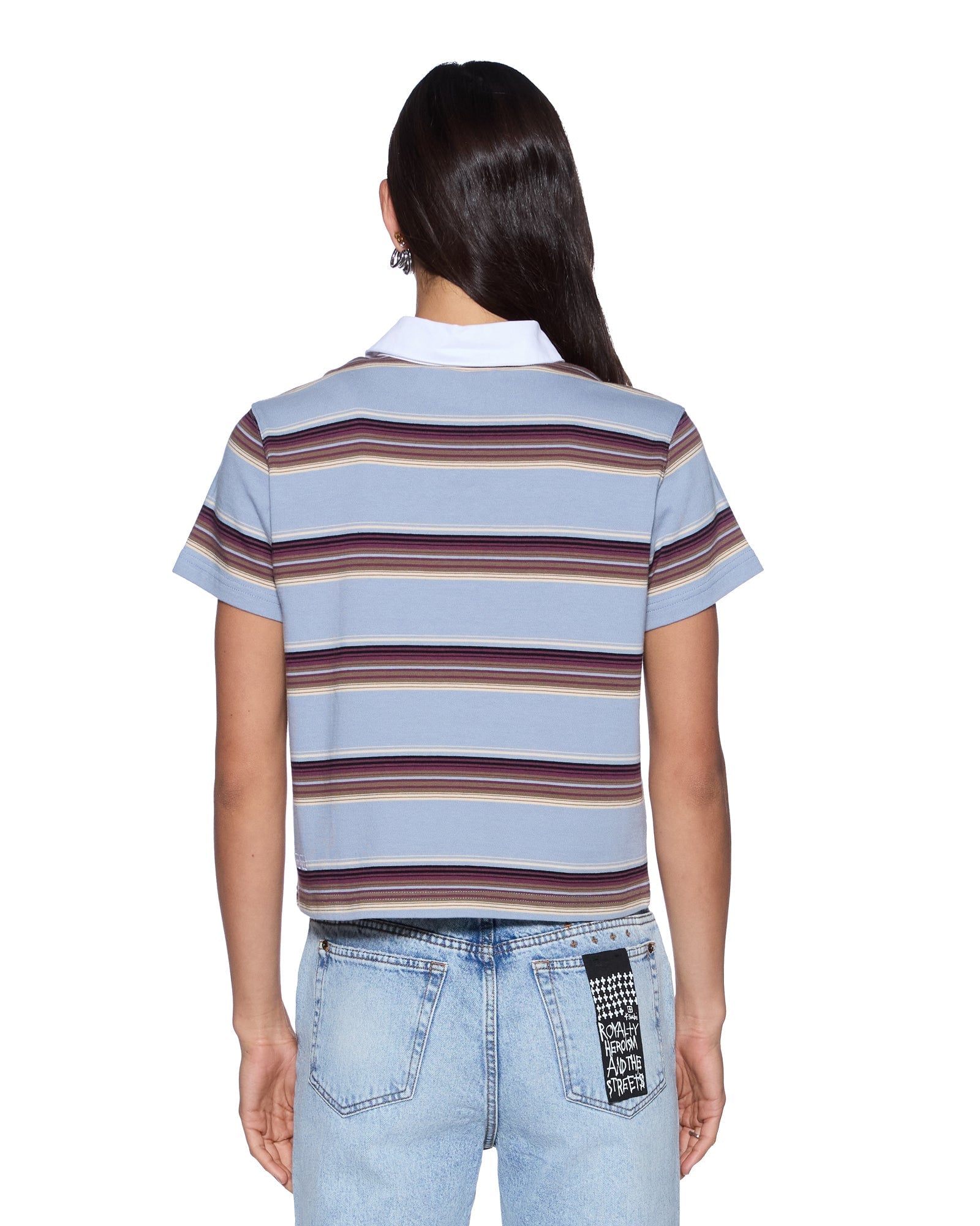 MNKSB140826190415006_3 Ksubi Sott Shrunken Polo Multi Stripe - Image 3