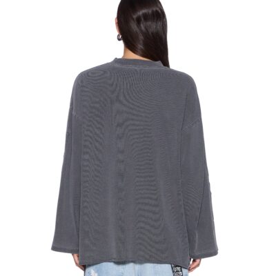 Ksubi Sott Altar Boyfriend LS Tee Charcoal - Image 2
