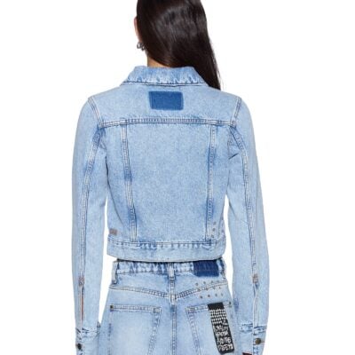 Ksubi Slim Trucker Jacket Flight Blue - Image 2