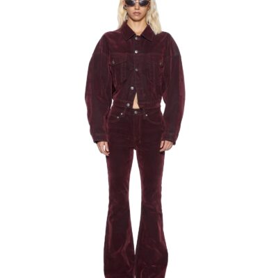 Ksubi Relaxed Trucker Jacket Merlot - Image 2
