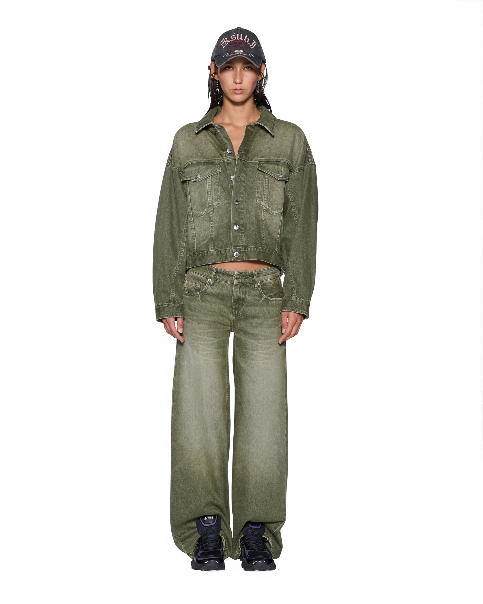 Ksubi Relax Trucker Jacket Militant Green - Image 2