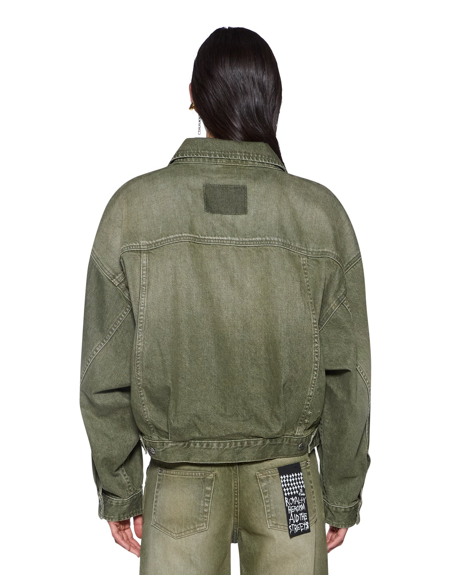 Ksubi Relax Trucker Jacket Militant Green - Image 3