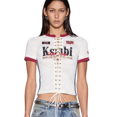 Ksubi Raceway Shrunken Jersey Off White - Image 1