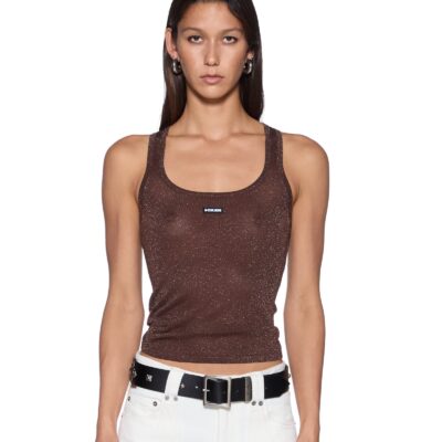 Ksubi Origin Knit Tank Stone Lurex - Image 1