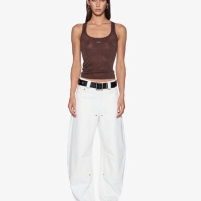 Ksubi Origin Knit Tank Stone Lurex - Image 2