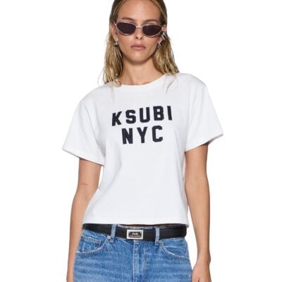 Ksubi Nyc Shrunken SS Tee White - Image 1