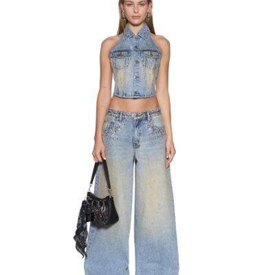 Ksubi Lennox Top Field Blue Spark - Image 2