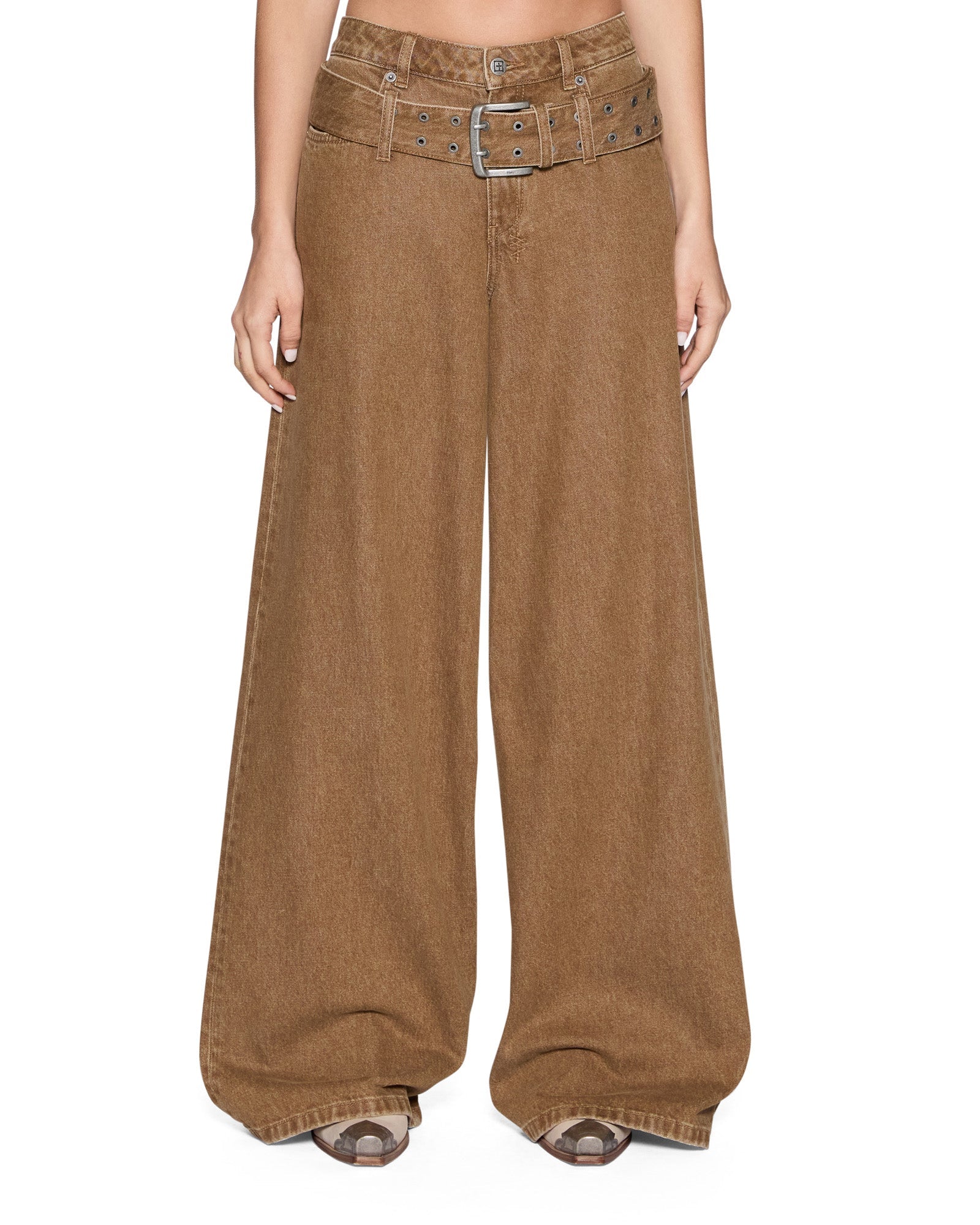 Ksubi Lax Jean Belted Rider Brown - Image 1