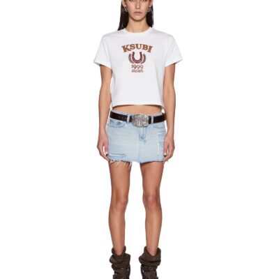 Ksubi Ranch Shrunken SS Tee Vintage White - Image 2