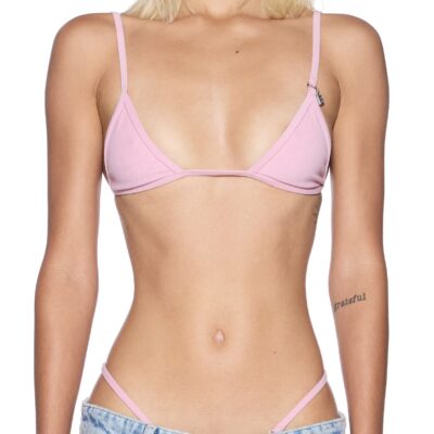 Ksubi Itsy Bitsy Bikini Top Bubblegum - Image 1