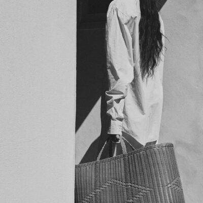 Lee Mathews XL Handwoven Tote Basket - Image 2
