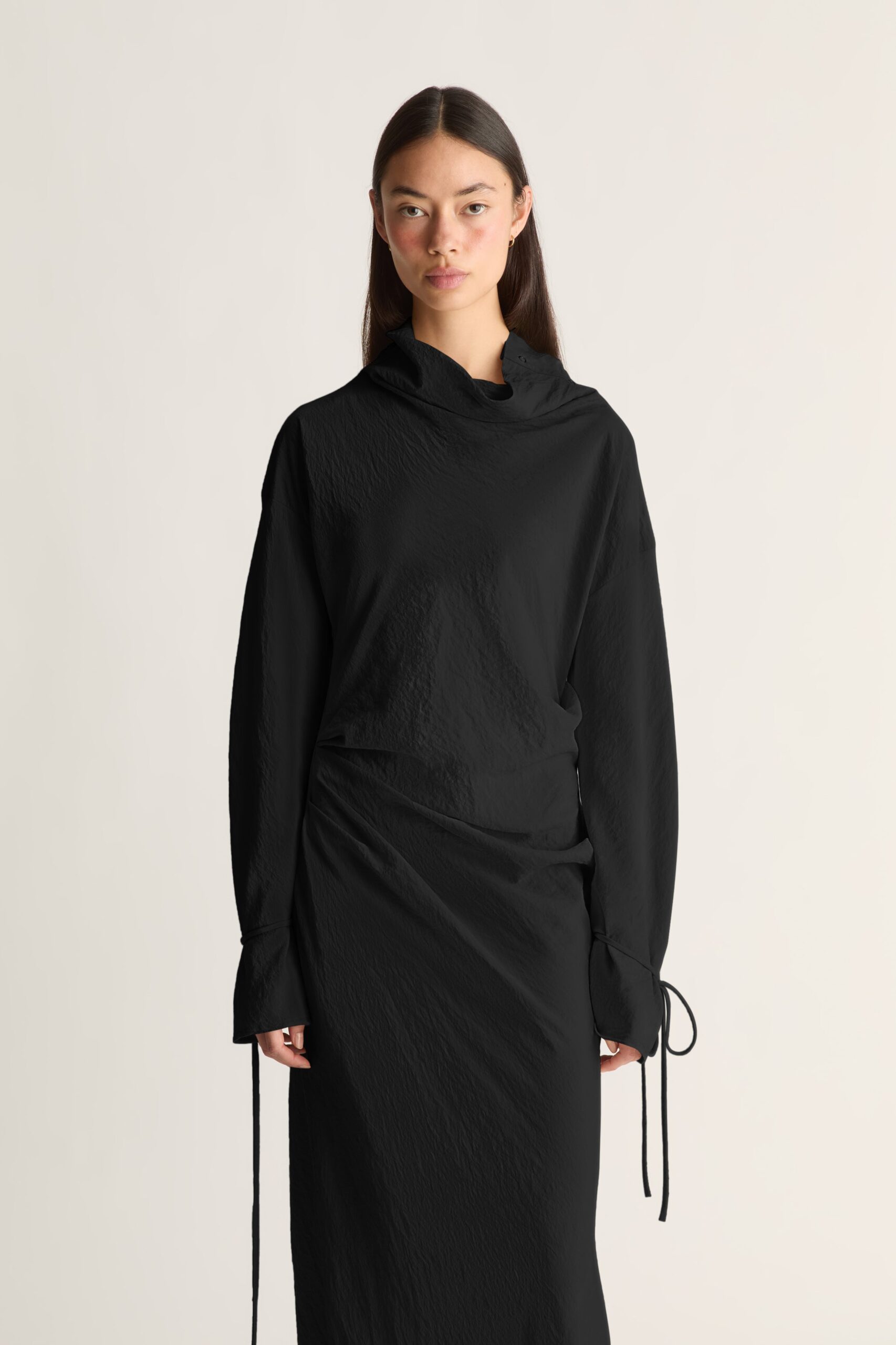 Lee Mathews Unity Silk LS Dress - Image 2