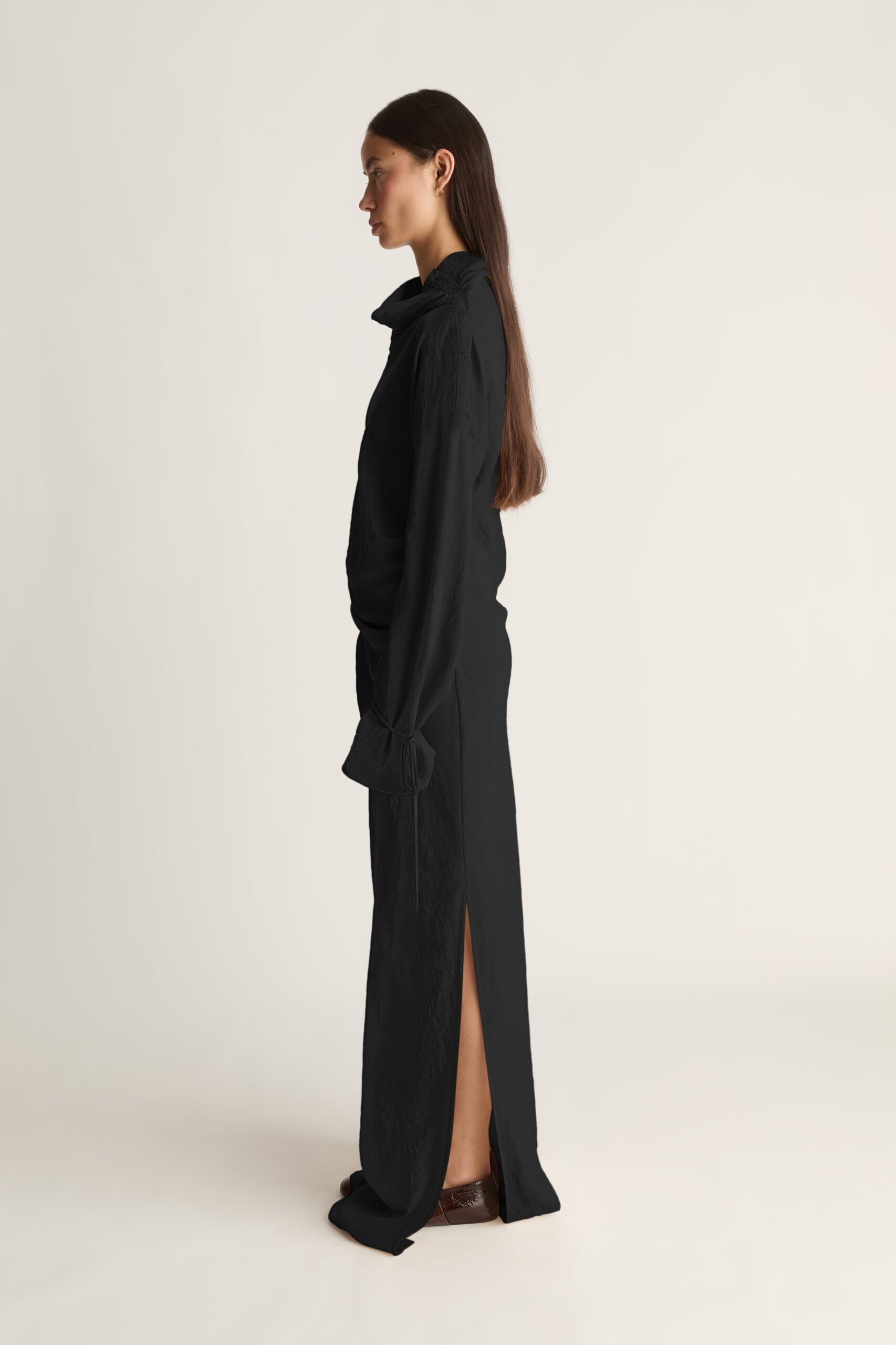 Lee Mathews Unity Silk LS Dress - Image 3