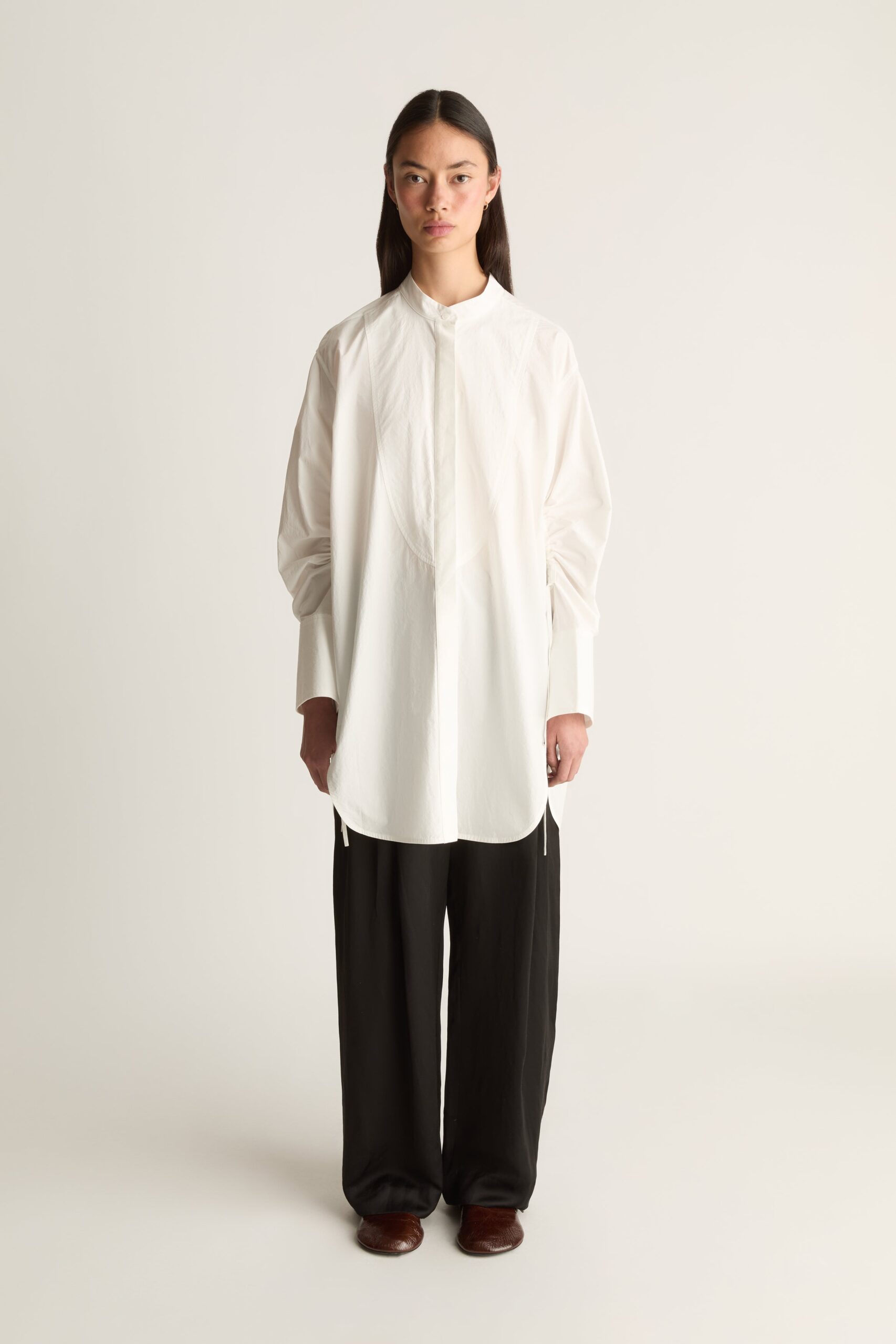 Lee Mathews Talbert Gathered Shirt - Image 1