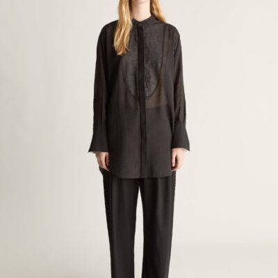 Lee Mathews Symes Gathered LS Shirt - Image 1