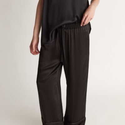 Lee Mathews Stella Silk Satin Pant - Image 2