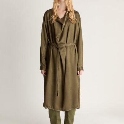 Lee Mathews Sloane LS Drape Dress - Image 1