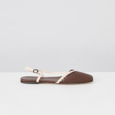 Lee Mathews Rondaia Asymmetrical Woven Sandal - Image 1