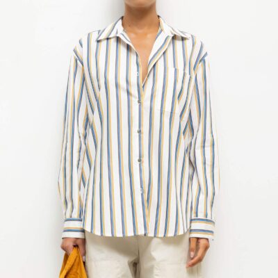 LESET Yoshi Stripe Classic Oversized Button Down - Image 1
