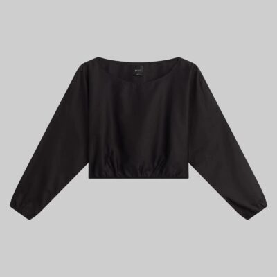 LESET Yoko Long Sleeve Blouson Top - Image 2