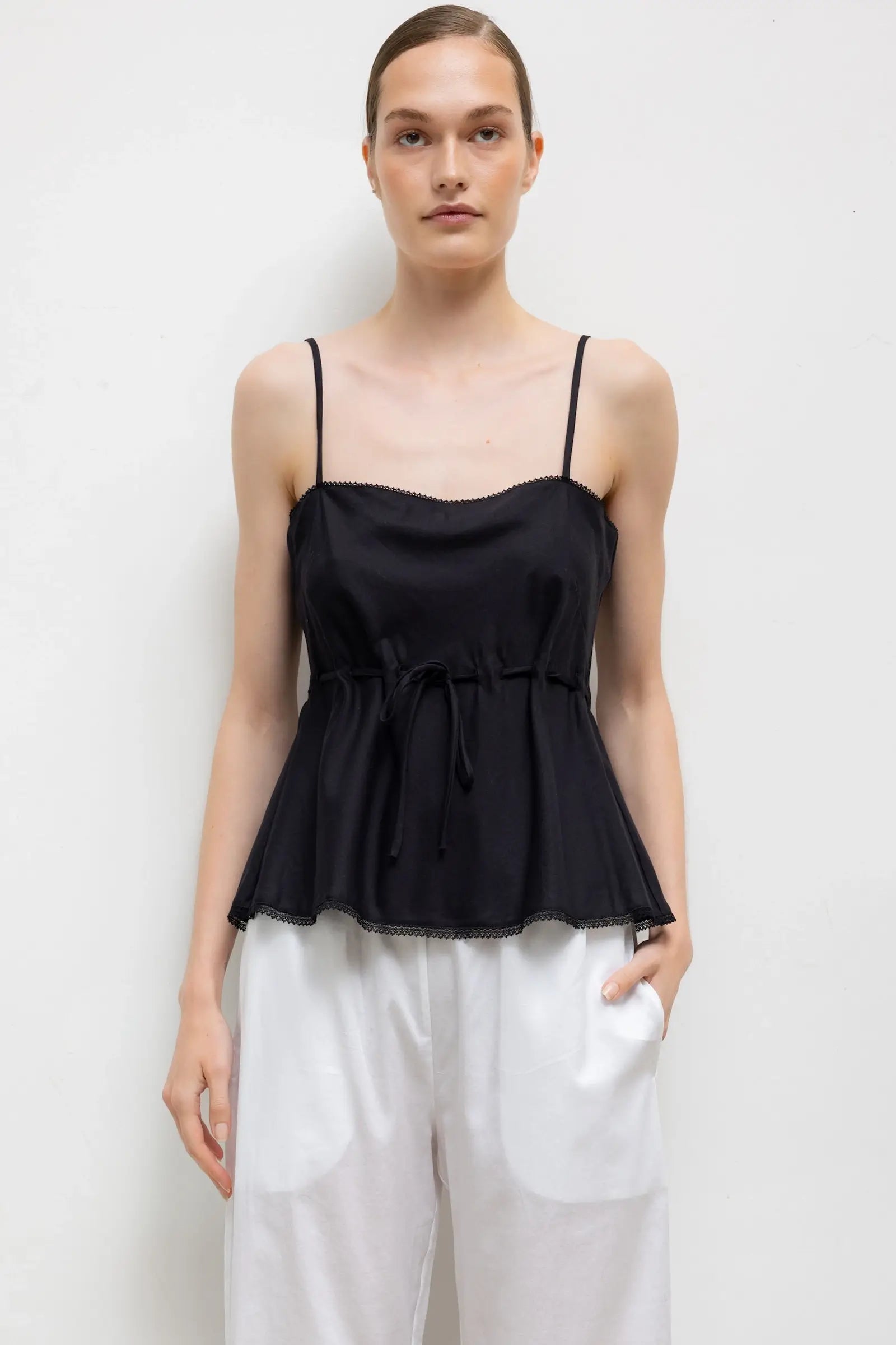 LESET Yoko Lace Tank Top - Image 1