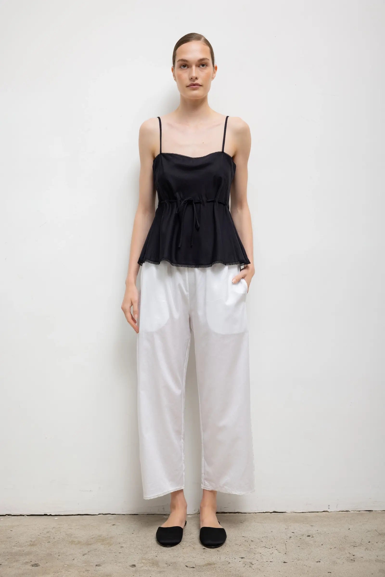 MNLST140826073300015_3 LESET Yoko Lace Tank Top - Image 3