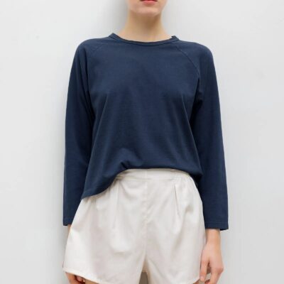 LESET The Margo Long Sleeve Baseball Tee - Image 1