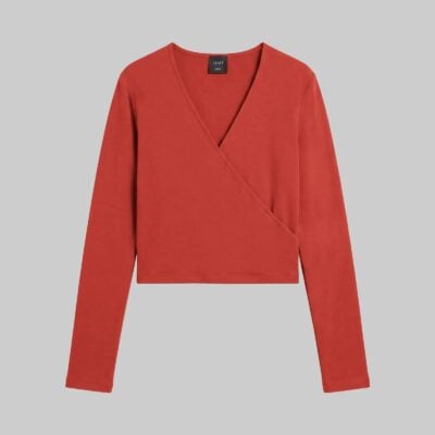 LESET Pre-Order: Lauren Wrap Top - Image 2