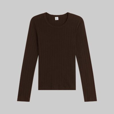 LESET Pointelle Slim Fit Long Sleeve - Image 2