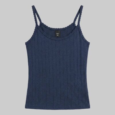 LESET Pointelle Classic Tank Top - Image 2