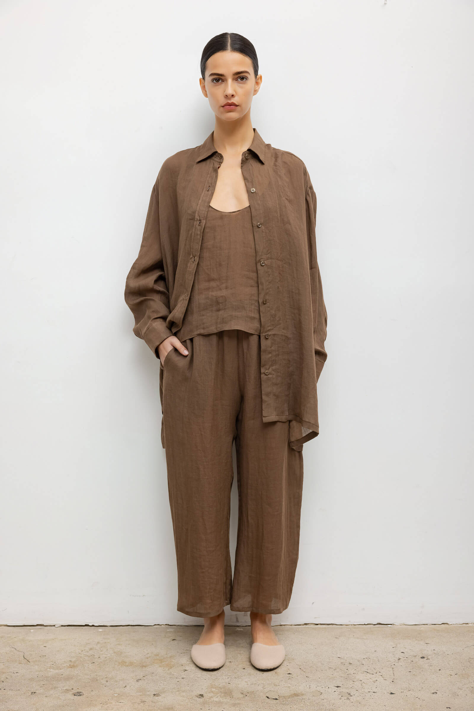 MNLST140826073300070_3 LESET Niko Oversized Button Down - Image 3