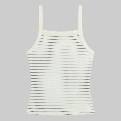 LESET Nando Stripe Square Neck Tank - Image 2