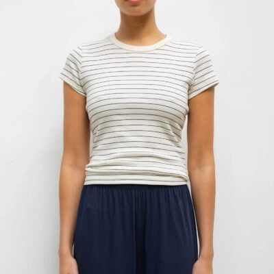 LESET Nando Stripe Slim Fit Tee - Image 1