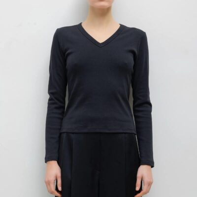 LESET Nando Slim Long Sleeve V Neck - Image 1