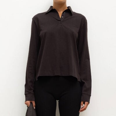 LESET Margo Long Sleeve Polo - Image 1
