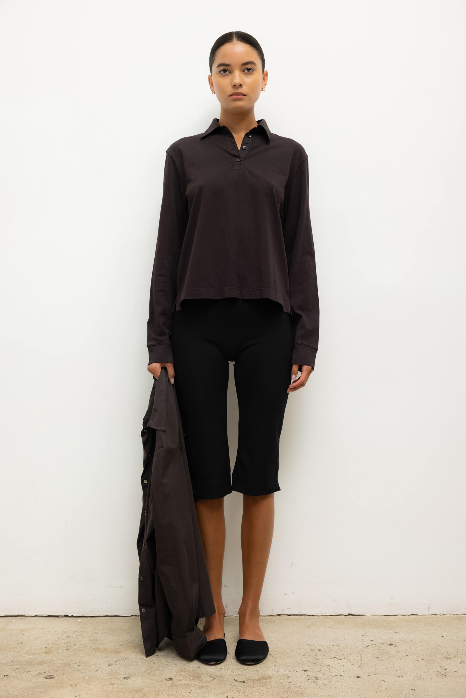 MNLST140826073300095_2 LESET Margo Long Sleeve Polo - Image 2