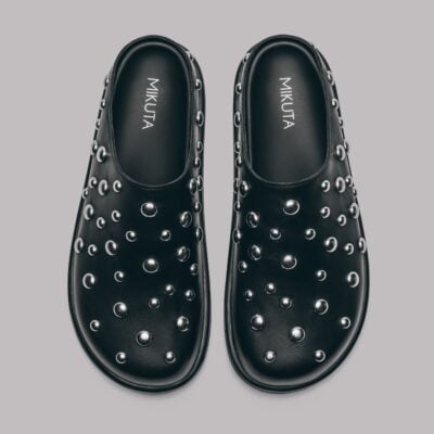 MIKUTA The Studded Leather Mules - Image 1