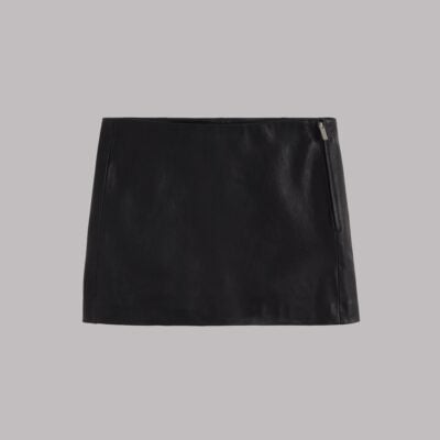 MIKUTA The Straight Mini Leather Skirt - Image 2