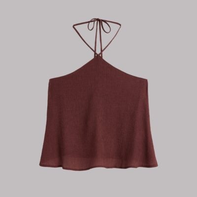 MIKUTA The Russet Halterneck Top - Image 2