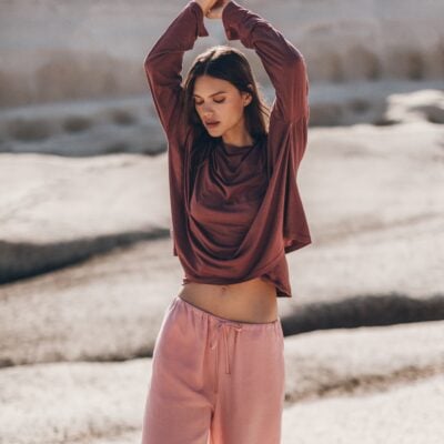 MIKUTA The Red Thin Loose Longsleeve - Image 1